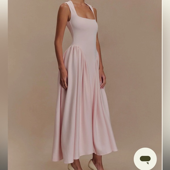 Meshki Dresses & Skirts - Meshki Scuba Jersey Midi Dress - Ballet Pink